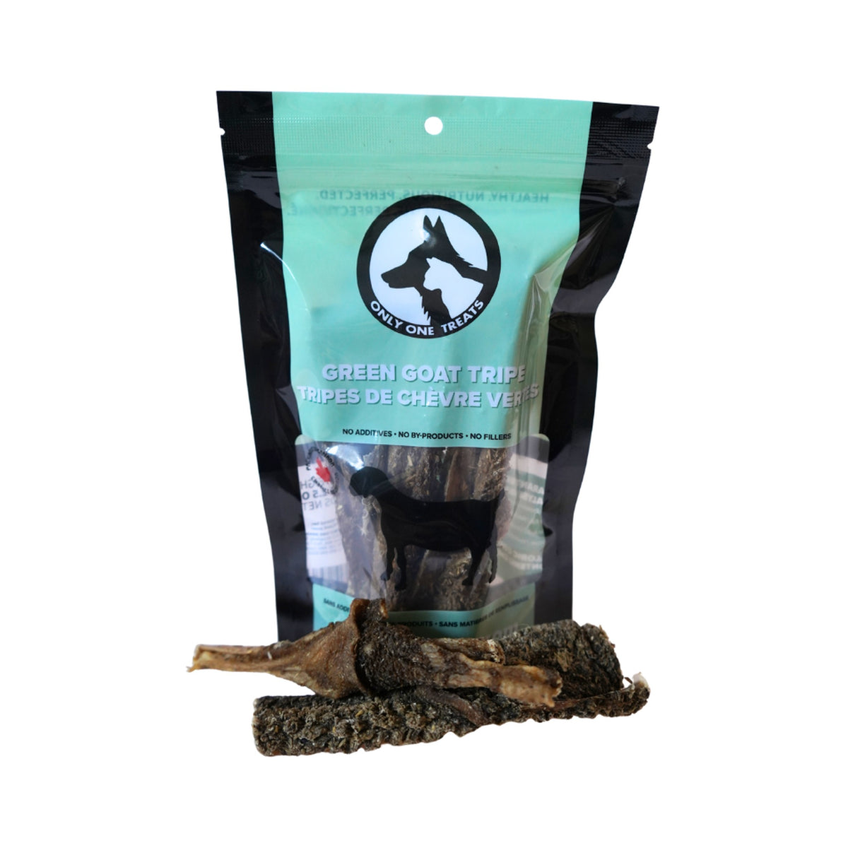 Only One Treats Green Goat Tripe 70g｜狗狗零食及咀嚼小食｜加拿大直送-狗-毛孩物語Pets Thing｜香港寵物貓狗用品專門店：IATA寵物飛機籠、寵物手推車、貓爬架貓樹