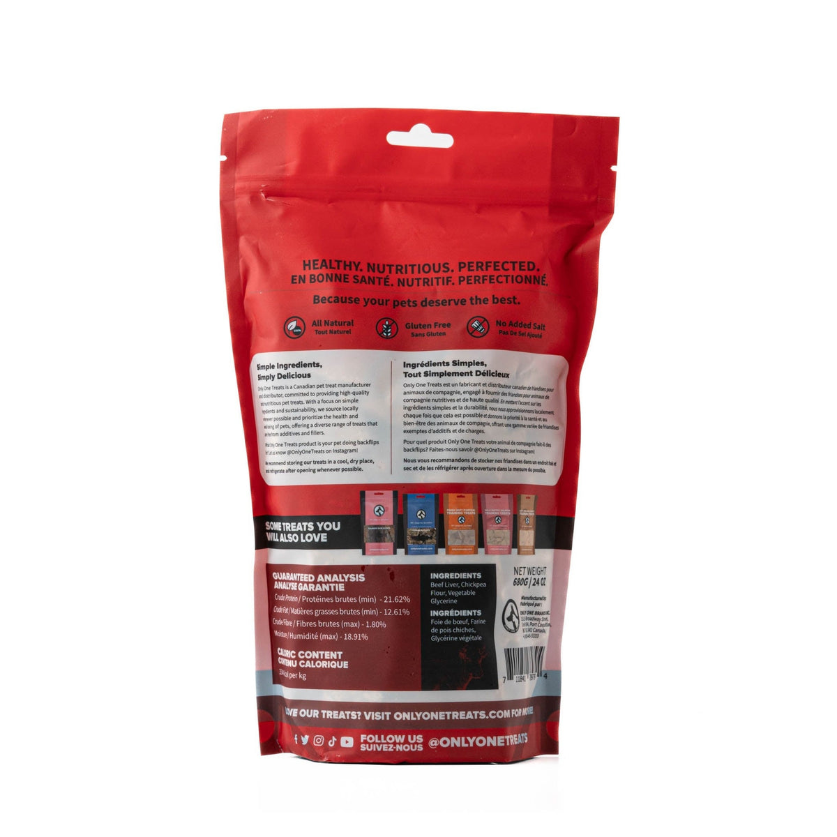Only One Treats Canadian Beef Liver Training Treats 680g｜貓狗零食｜加拿大直送-貓狗-毛孩物語Pets Thing｜香港寵物貓狗用品專門店：IATA寵物飛機籠、寵物手推車、貓爬架貓樹
