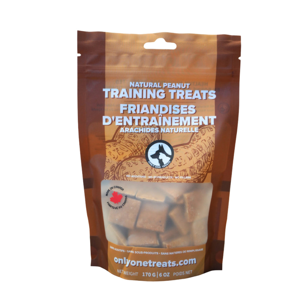 Only One Treats Soft Natural Peanut Training Treats 170g｜貓狗零食｜加拿大直送-貓狗-毛孩物語Pets Thing｜香港寵物貓狗用品專門店：IATA寵物飛機籠、寵物手推車、貓爬架貓樹