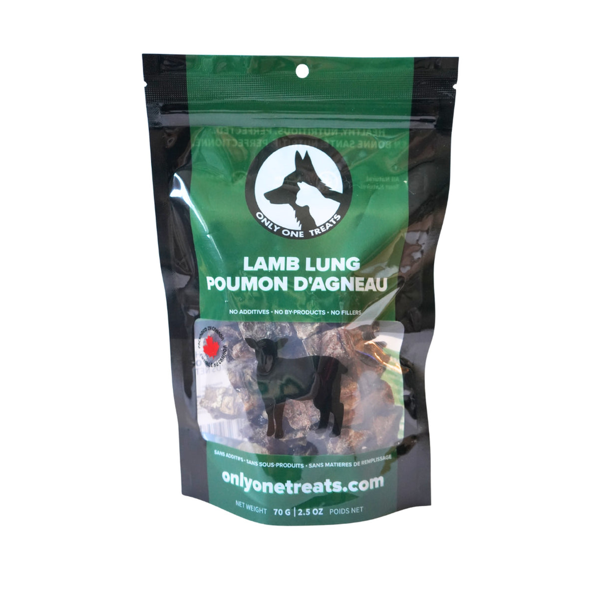 Only One Treats Lamb Lung 70g｜狗狗零食及咀嚼小食｜加拿大直送-狗-毛孩物語Pets Thing｜香港寵物貓狗用品專門店：IATA寵物飛機籠、寵物手推車、貓爬架貓樹