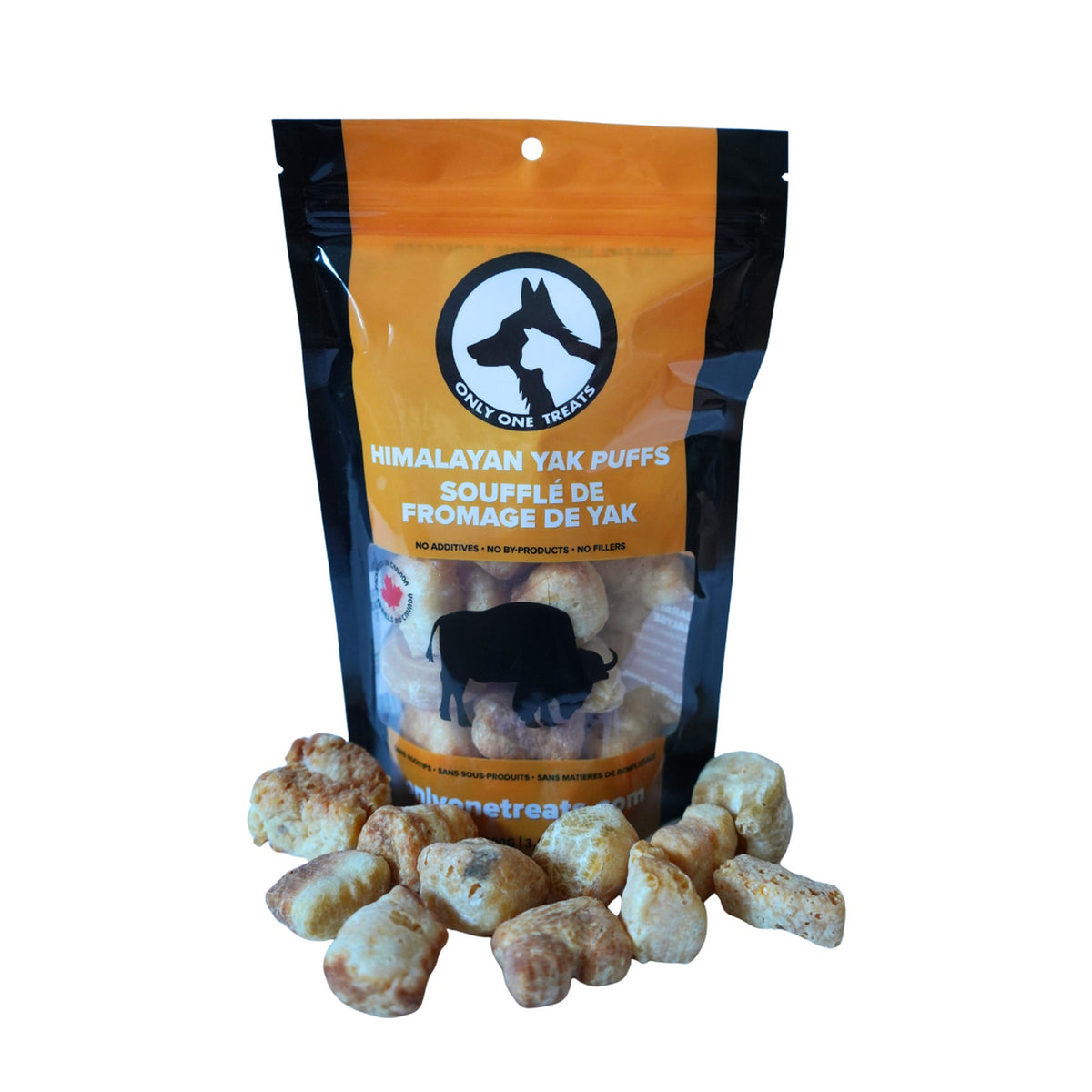 Only One Treats Himalayan Yak Snak Puffs 100g｜狗狗零食及咀嚼小食｜加拿大直送-狗-毛孩物語Pets Thing｜香港寵物貓狗用品專門店：IATA寵物飛機籠、寵物手推車、貓爬架貓樹