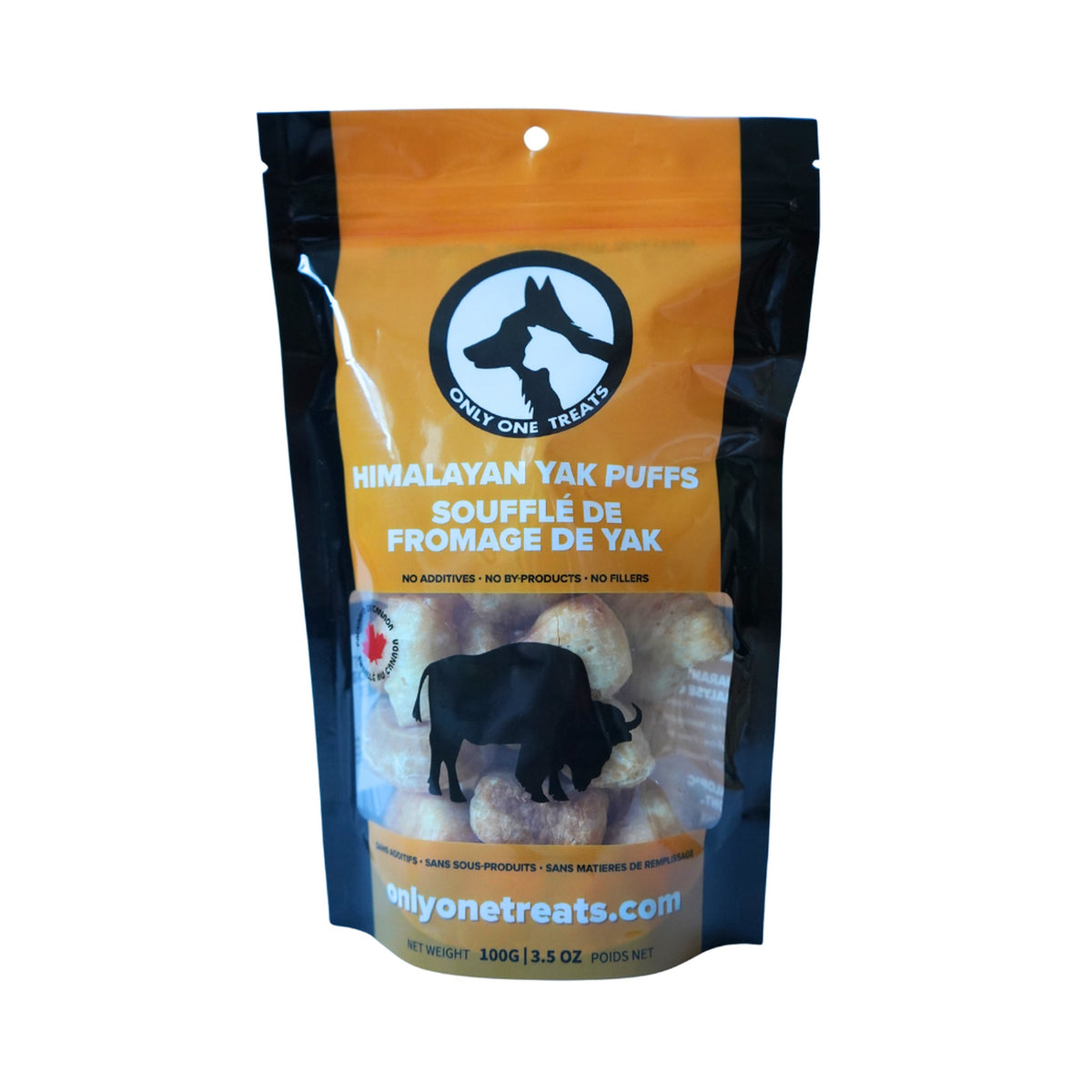 Only One Treats Himalayan Yak Snak Puffs 100g｜狗狗零食及咀嚼小食｜加拿大直送-狗-毛孩物語Pets Thing｜香港寵物貓狗用品專門店：IATA寵物飛機籠、寵物手推車、貓爬架貓樹
