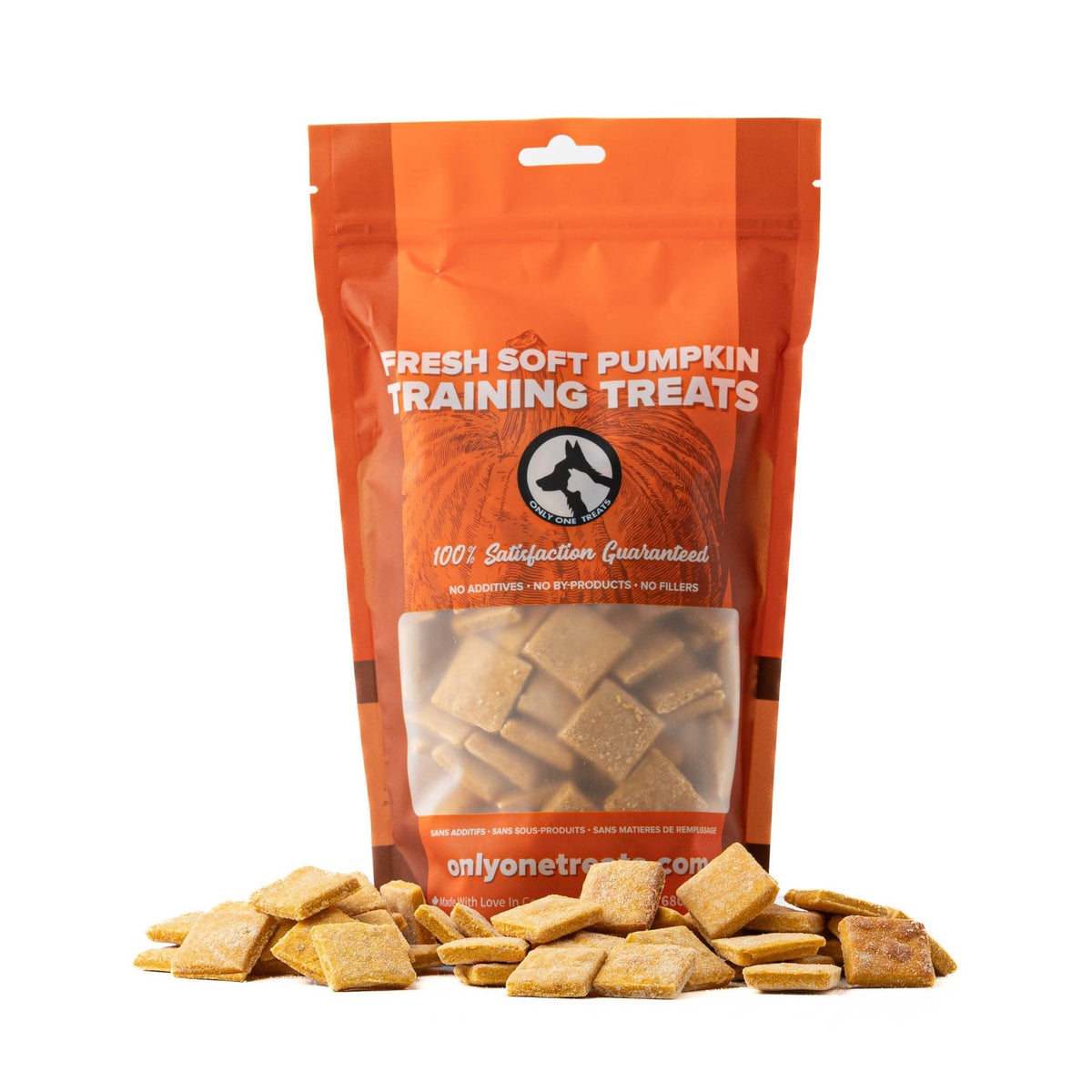 Only One Treats Fresh Soft Pumpkin Training Treats 680g｜貓狗零食｜加拿大直送-貓狗-毛孩物語Pets Thing｜香港寵物貓狗用品專門店：IATA寵物飛機籠、寵物手推車、貓爬架貓樹