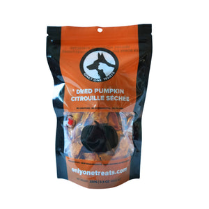 Only One Treats Dried Pumpkin Slices 100g｜狗狗零食及咀嚼小食｜加拿大直送-狗-毛孩物語Pets Thing｜香港寵物貓狗用品專門店：IATA寵物飛機籠、寵物手推車、貓爬架貓樹