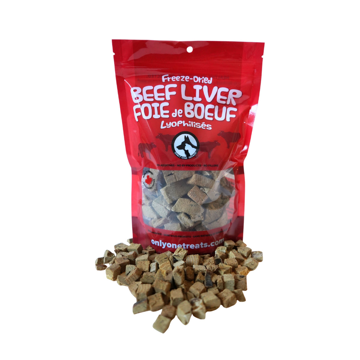 Only One Treats Freeze-Dried Beef Liver 100g｜狗狗零食及咀嚼小食｜加拿大直送-狗-毛孩物語Pets Thing｜香港寵物貓狗用品專門店：IATA寵物飛機籠、寵物手推車、貓爬架貓樹