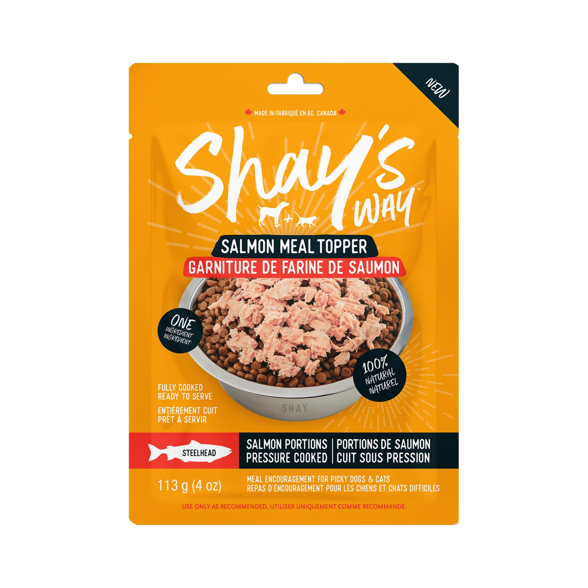 Shay's Way Steelhead Salmon Meal Topper — 4oz｜狗狗食品｜加拿大直送-狗-毛孩物語Pets Thing｜香港寵物貓狗用品專門店：IATA寵物飛機籠、寵物手推車、貓爬架貓樹