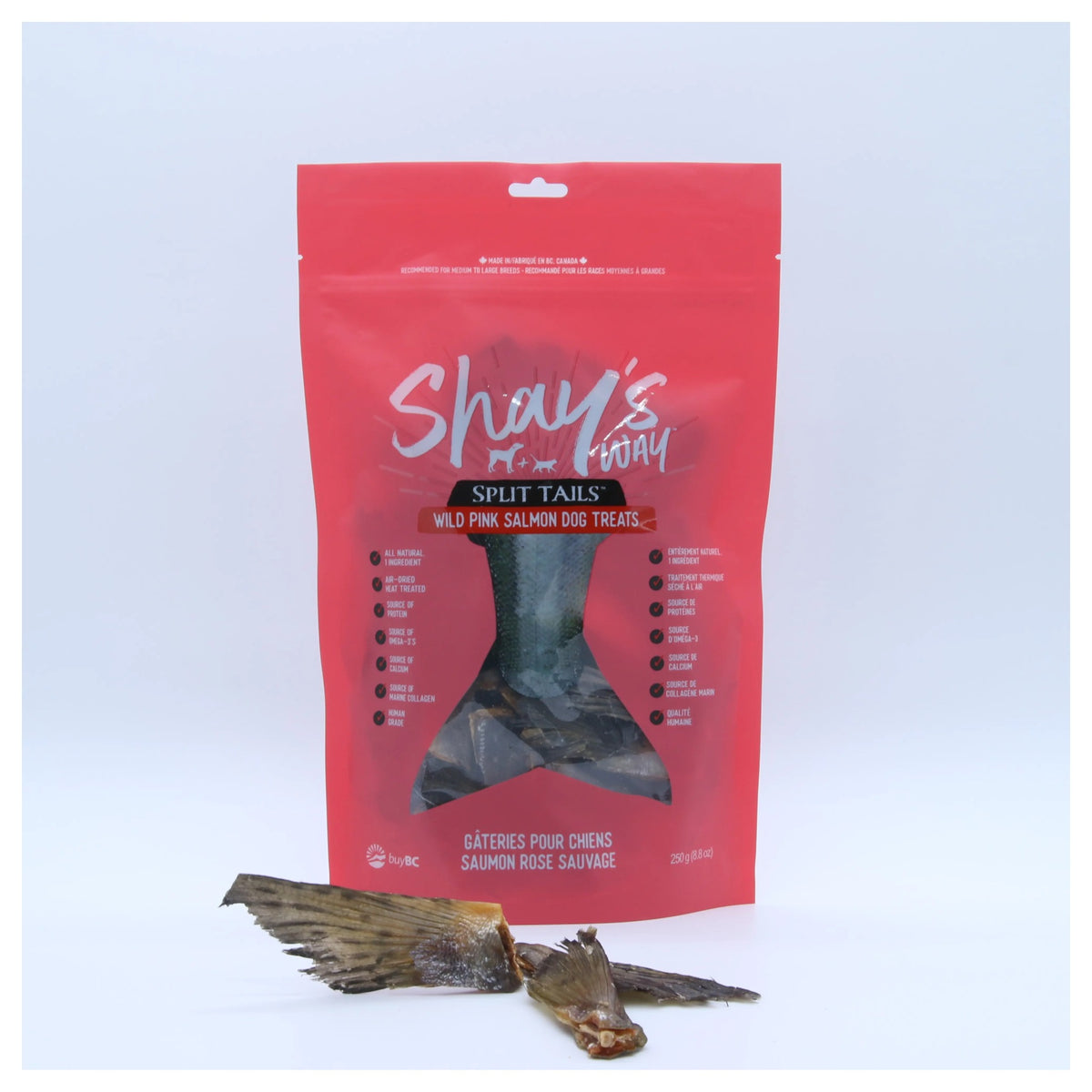 Shay's Way Wild Pink Split Tails — 250g｜狗狗零食及咀嚼小食｜加拿大直送-狗-毛孩物語Pets Thing｜香港寵物貓狗用品專門店：IATA寵物飛機籠、寵物手推車、貓爬架貓樹