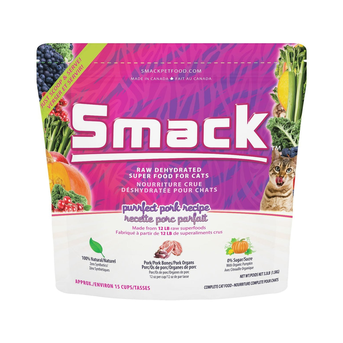 Smack Pet Food Purrfect Pork (CAT)｜貓貓食品｜加拿大直送 主產品圖