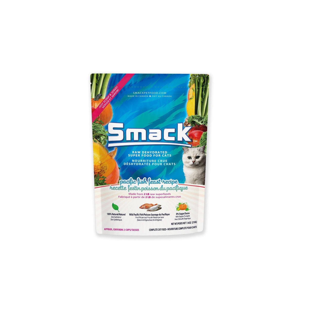 Smack Pet Food Pacific Fish Feast (CAT)｜貓貓食品｜加拿大直送-貓-毛孩物語Pets Thing｜香港寵物貓狗用品專門店：IATA寵物飛機籠、寵物手推車、貓爬架貓樹