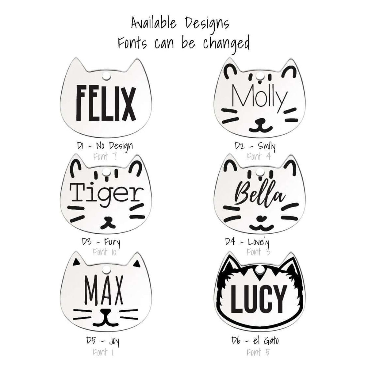 Tag4MyPet Cat-Shaped Cat Engraved - Pet ID Tag｜寵物刻字名牌｜加拿大直送-貓-毛孩物語Pets Thing｜香港寵物貓狗用品專門店：IATA寵物飛機籠、寵物手推車、貓爬架貓樹