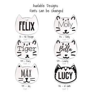 Tag4MyPet Cat-Shaped Cat Engraved - Pet ID Tag｜寵物刻字名牌｜加拿大直送-貓-毛孩物語Pets Thing｜香港寵物貓狗用品專門店：IATA寵物飛機籠、寵物手推車、貓爬架貓樹