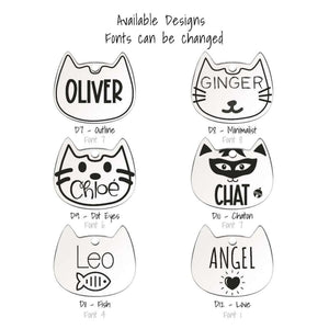 Tag4MyPet Cat-Shaped Cat Engraved - Pet ID Tag｜寵物刻字名牌｜加拿大直送-貓-毛孩物語Pets Thing｜香港寵物貓狗用品專門店：IATA寵物飛機籠、寵物手推車、貓爬架貓樹