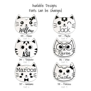 Tag4MyPet Cat-Shaped Cat Engraved - Pet ID Tag｜寵物刻字名牌｜加拿大直送-貓-毛孩物語Pets Thing｜香港寵物貓狗用品專門店：IATA寵物飛機籠、寵物手推車、貓爬架貓樹