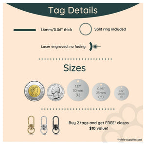 Tag4MyPet Custom Engraved Dog Tags｜寵物刻字名牌｜加拿大直送 產品細節圖 5