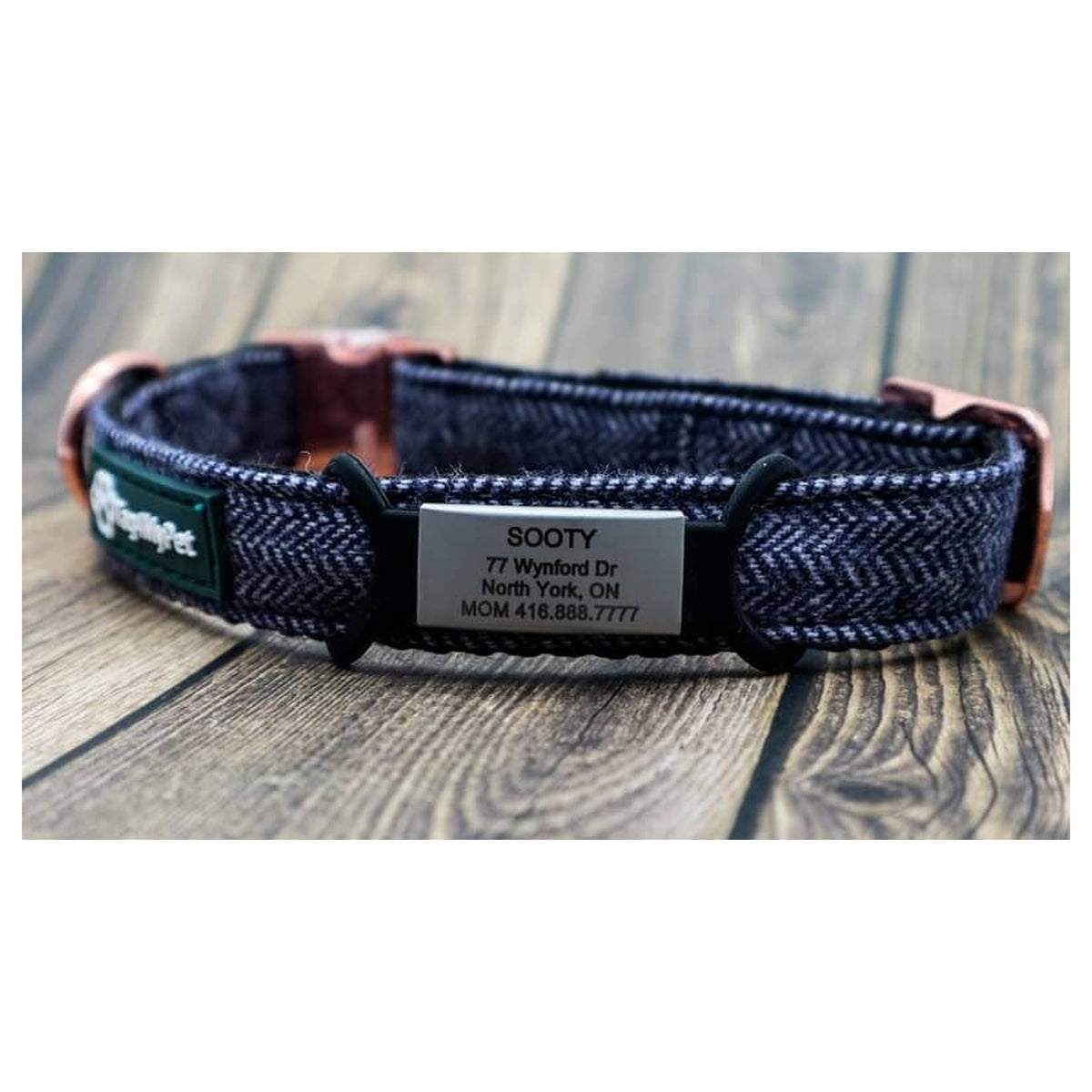 Tag4MyPet Minimalist Designs Engraved - Silent Dog Tag｜寵物刻字名牌｜加拿大直送-狗-毛孩物語Pets Thing｜香港寵物貓狗用品專門店：IATA寵物飛機籠、寵物手推車、貓爬架貓樹