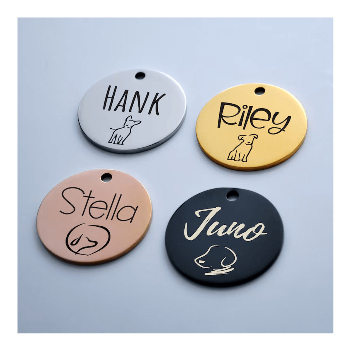 Tag4MyPet Custom Stylish Designs Engraved - Pet ID Tags｜寵物刻字名牌｜加拿大直送 主產品圖