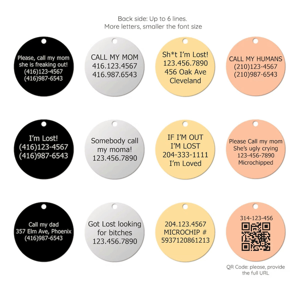 Tag4MyPet Custom Stylish Designs Engraved - Pet ID Tags｜寵物刻字名牌｜加拿大直送-狗-毛孩物語Pets Thing｜香港寵物貓狗用品專門店：IATA寵物飛機籠、寵物手推車、貓爬架貓樹
