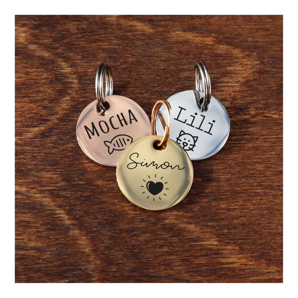 Tag4MyPet Custom Cat Tags Engraved - Pet ID Tag｜寵物刻字名牌｜加拿大直送 主產品圖