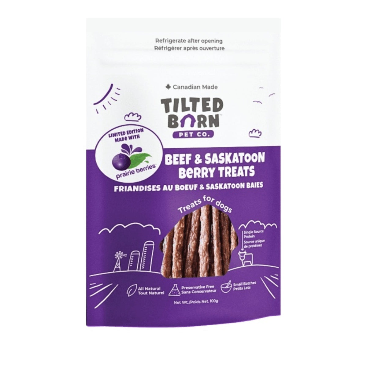 Tilted Barn Dog Treats - Limited Edition Canadian Beef & Saskatoon Berry｜狗狗零食｜加拿大直送 主產品圖