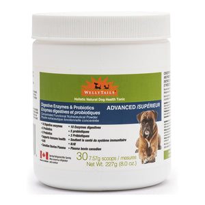 WellyTails Digestive Enzymes & Probiotics ADVANCED｜狗狗營養補充品｜加拿大直送-寵物補充品-毛孩物語Pets Thing｜香港寵物貓狗用品專門店：IATA寵物飛機籠、寵物手推車、貓爬架貓樹