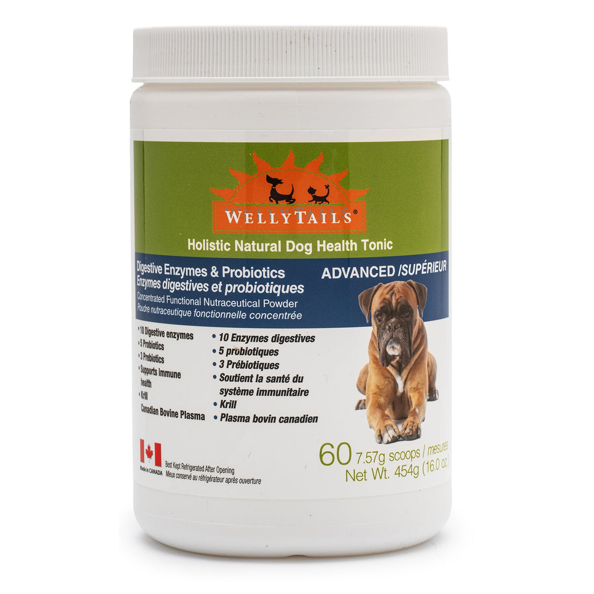 WellyTails Digestive Enzymes & Probiotics ADVANCED｜狗狗營養補充品｜加拿大直送-寵物補充品-毛孩物語Pets Thing｜香港寵物貓狗用品專門店：IATA寵物飛機籠、寵物手推車、貓爬架貓樹