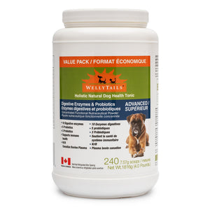 WellyTails Digestive Enzymes & Probiotics ADVANCED｜狗狗營養補充品｜加拿大直送-寵物補充品-毛孩物語Pets Thing｜香港寵物貓狗用品專門店：IATA寵物飛機籠、寵物手推車、貓爬架貓樹