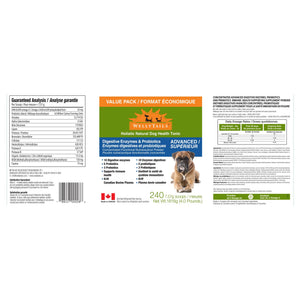 WellyTails Digestive Enzymes & Probiotics ADVANCED｜狗狗營養補充品｜加拿大直送-寵物補充品-毛孩物語Pets Thing｜香港寵物貓狗用品專門店：IATA寵物飛機籠、寵物手推車、貓爬架貓樹