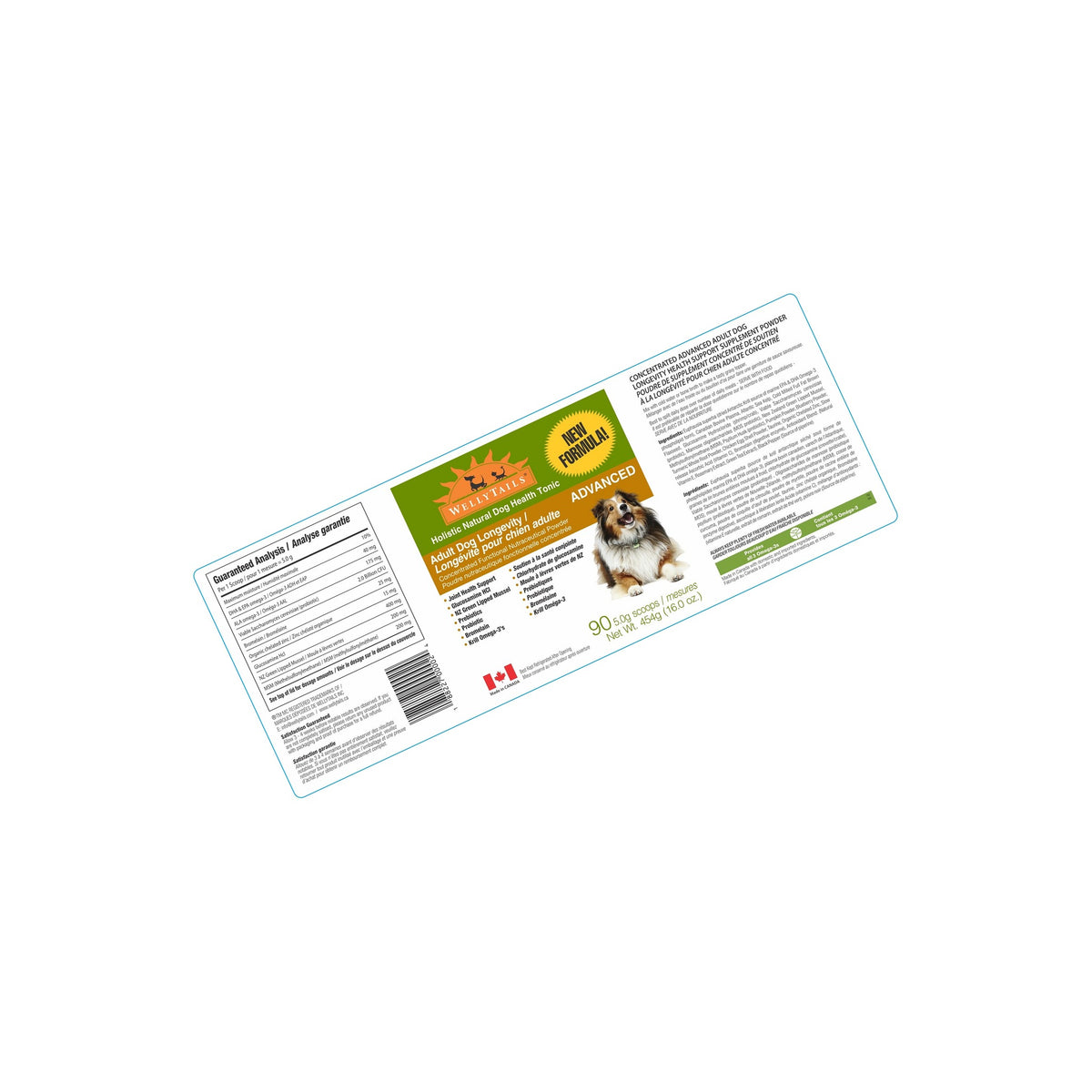 WellyTails Longevity Supplement for Adult Dogs – Advanced Formula｜狗狗營養補充品｜加拿大直送-寵物補充品-毛孩物語Pets Thing｜香港寵物貓狗用品專門店：IATA寵物飛機籠、寵物手推車、貓爬架貓樹