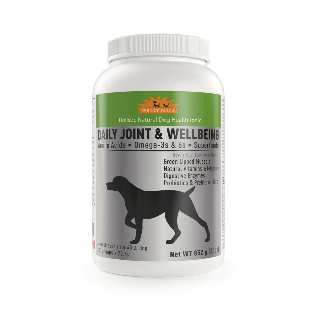 WellyTails® Daily Joint & Wellbeing - for Medium and Large Dogs｜狗狗營養補充品｜加拿大直送-寵物補充品-毛孩物語Pets Thing｜香港寵物貓狗用品專門店：IATA寵物飛機籠、寵物手推車、貓爬架貓樹