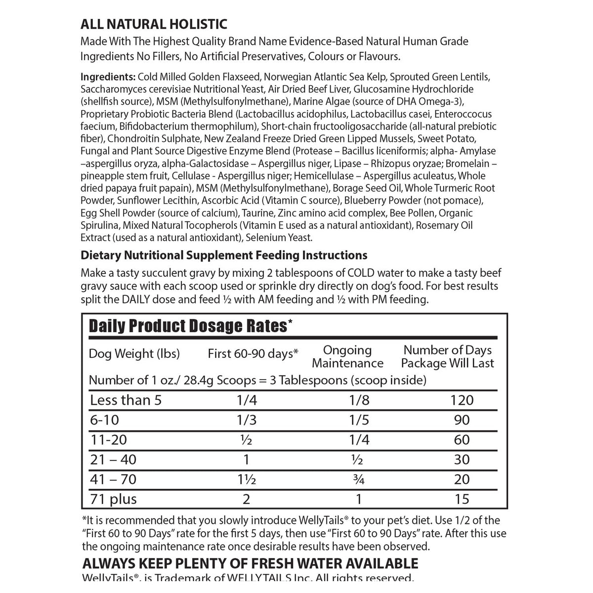 WellyTails® Daily Joint & Wellbeing - for Medium and Large Dogs｜狗狗營養補充品｜加拿大直送-寵物補充品-毛孩物語Pets Thing｜香港寵物貓狗用品專門店：IATA寵物飛機籠、寵物手推車、貓爬架貓樹