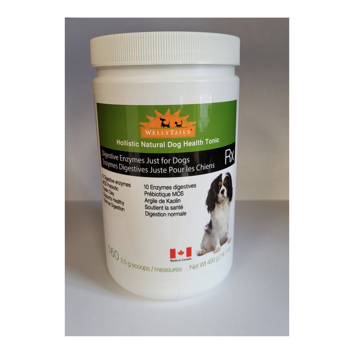WellyTails Digestive Enzymes Just for Dogs 400g｜狗狗營養補充品｜加拿大直送-寵物補充品-毛孩物語Pets Thing｜香港寵物貓狗用品專門店：IATA寵物飛機籠、寵物手推車、貓爬架貓樹