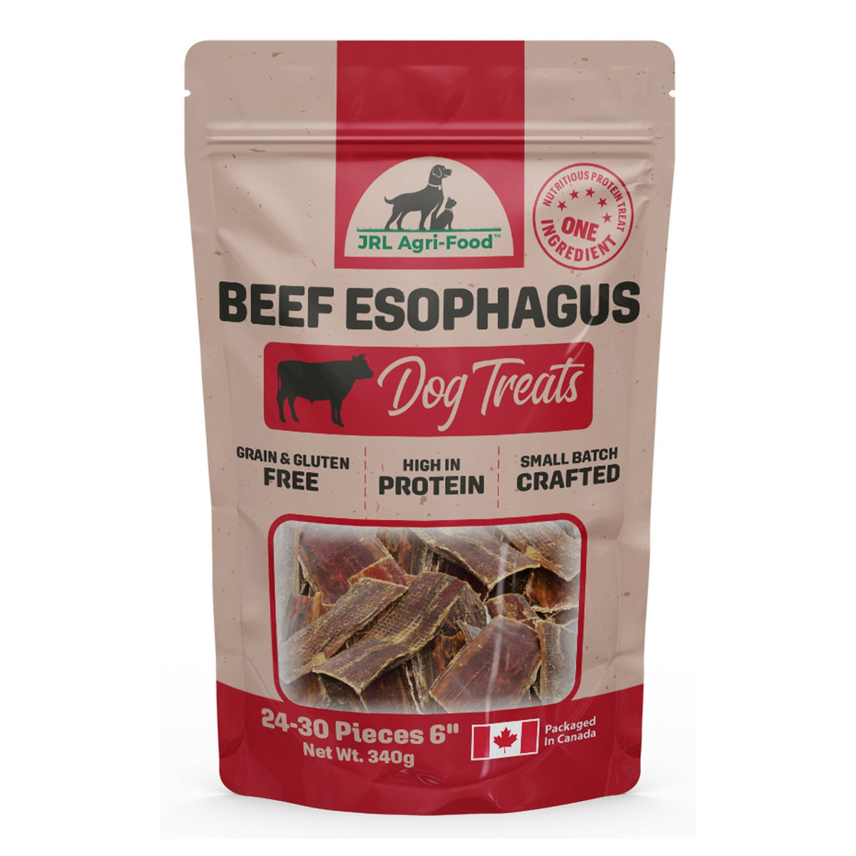 WellyTails Beef Esophagus Chews for Dogs – Grass-Fed, 6", 340 g｜狗狗零食及咀嚼小食｜加拿大直送-狗-毛孩物語Pets Thing｜香港寵物貓狗用品專門店：IATA寵物飛機籠、寵物手推車、貓爬架貓樹