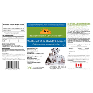 WellyTails Wild Ocean Fish Oil Omega-3 Blend Cat & Dog 400mL Airless Dosing Pump｜貓狗營養補充品｜加拿大直送-寵物補充品-毛孩物語Pets Thing｜香港寵物貓狗用品專門店：IATA寵物飛機籠、寵物手推車、貓爬架貓樹