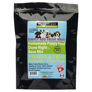 WellyTails WellyChef Homemade PUPPY FOOD Done Right Base Mix - Just Add Fresh Meat｜狗狗食品｜加拿大直送-狗-毛孩物語Pets Thing｜香港寵物貓狗用品專門店：IATA寵物飛機籠、寵物手推車、貓爬架貓樹