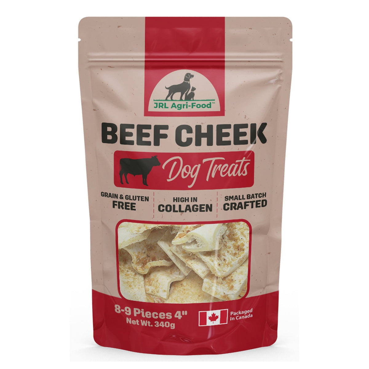 WellyTails Beef Cheek Chews for Dogs – Bully Stick Dusted, 340 g｜狗狗零食及咀嚼小食｜加拿大直送-狗-毛孩物語Pets Thing｜香港寵物貓狗用品專門店：IATA寵物飛機籠、寵物手推車、貓爬架貓樹