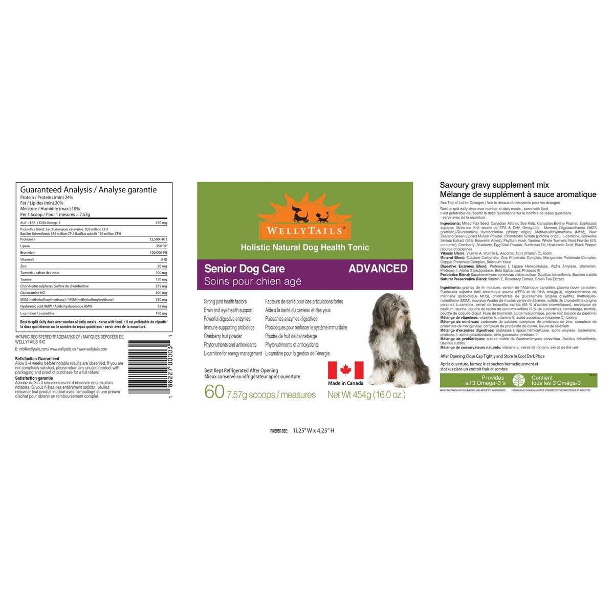 WellyTails Senior Dog Care ADVANCED｜狗狗營養補充品｜加拿大直送-寵物補充品-毛孩物語Pets Thing｜香港寵物貓狗用品專門店：IATA寵物飛機籠、寵物手推車、貓爬架貓樹