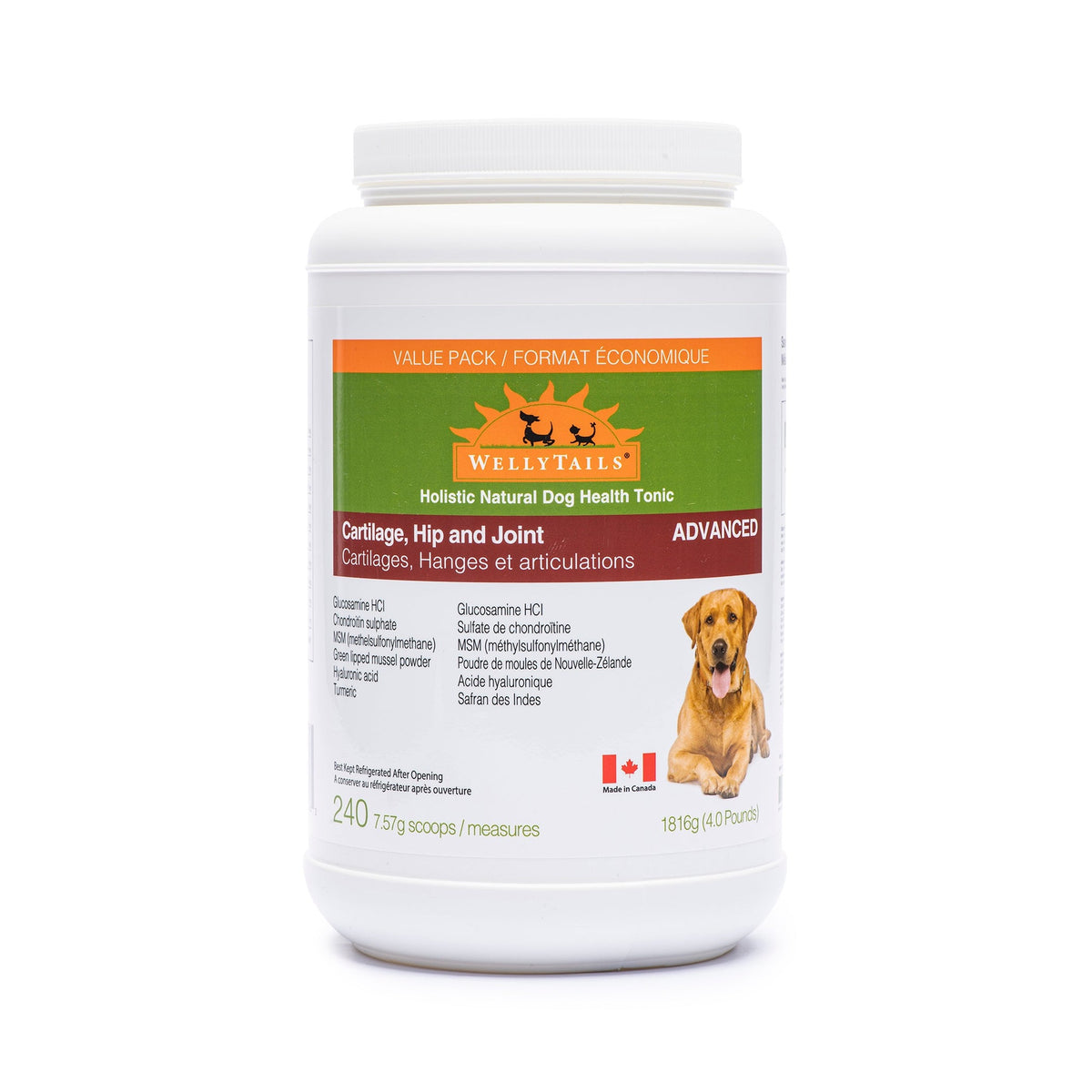 WellyTails Cartilage, Hip & Joint Dog ADVANCED｜狗狗營養補充品｜加拿大直送-寵物補充品-毛孩物語Pets Thing｜香港寵物貓狗用品專門店：IATA寵物飛機籠、寵物手推車、貓爬架貓樹