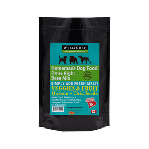 WellyTails WellyChef Homemade ADULT DOG FOOD Done Right BASE MIX - Just Add Your Fresh Meat｜狗狗食品｜加拿大直送-狗-毛孩物語Pets Thing｜香港寵物貓狗用品專門店：IATA寵物飛機籠、寵物手推車、貓爬架貓樹