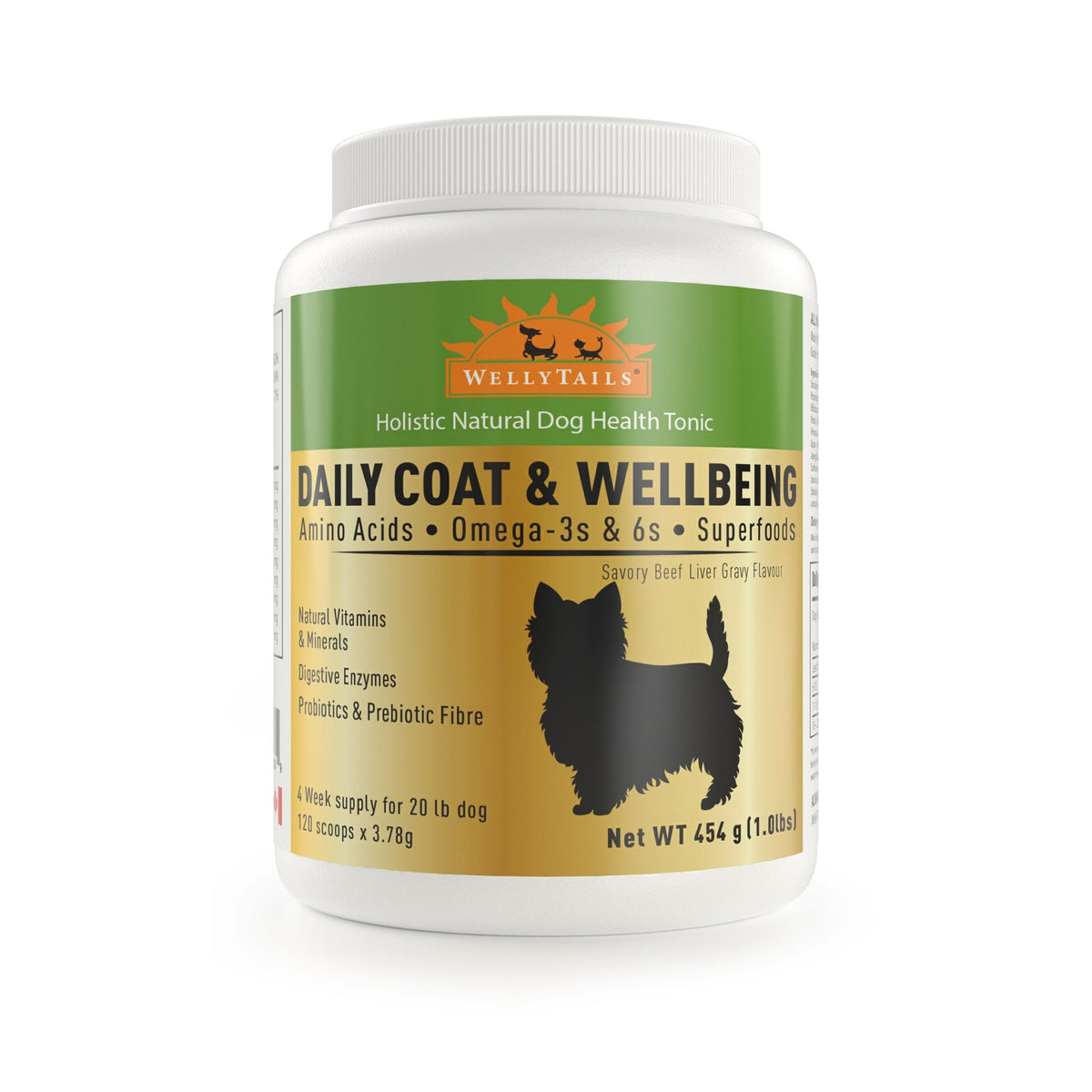 WellyTails® Daily Coat & Wellbeing - for small dogs｜狗狗營養補充品｜加拿大直送-寵物補充品-毛孩物語Pets Thing｜香港寵物貓狗用品專門店：IATA寵物飛機籠、寵物手推車、貓爬架貓樹
