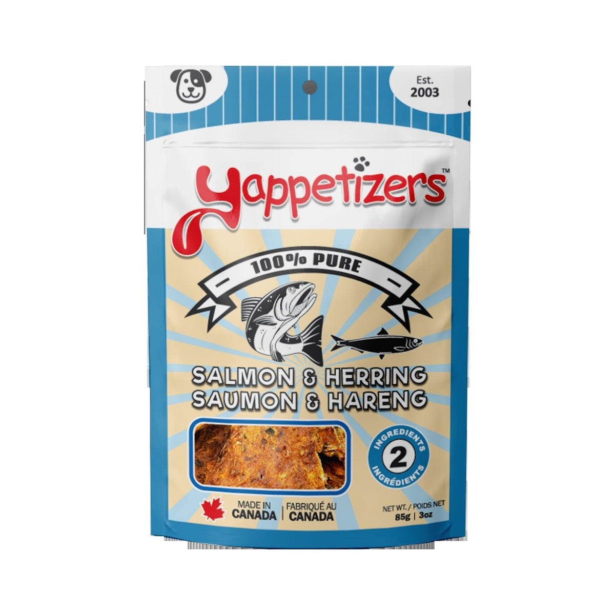 Yappetizers Wild Salmon + Herring Dog Treats｜狗狗零食｜加拿大直送 主產品圖