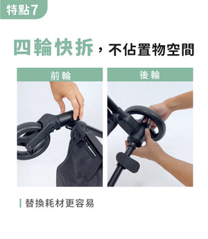 Ibiyaya FS2511 極速收小寵分離式寵物推車 (寵物承重：15kg)-貓狗-毛孩物語Pets Thing｜香港寵物貓狗用品專門店：IATA寵物飛機籠、寵物手推車、貓爬架貓樹