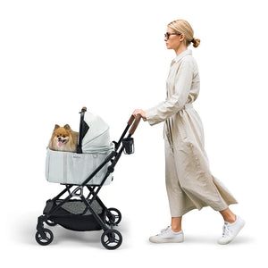 Ibiyaya FS2511 極速收小寵分離式寵物推車 (寵物承重：15kg)-貓狗-毛孩物語Pets Thing｜香港寵物貓狗用品專門店：IATA寵物飛機籠、寵物手推車、貓爬架貓樹