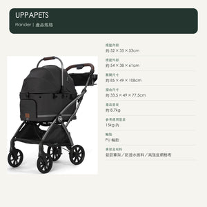 UPPAPETS Flander 可分離二合一寵物推車（3 色・15kg 內） 商品圖片 6