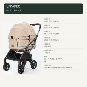 UPPAPETS Hybrid 一體摺疊寵物推車（3 色・20kg 內） 商品圖片 6
