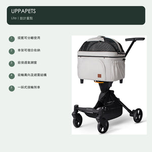 UPPAPETS Lite 輕便可分離寵物推車（2 色・8kg 內） 商品圖片 3