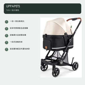 UPPAPETS Toto 一鍵自動摺疊寵物推車（3 色・15kg 內） 商品圖片 5