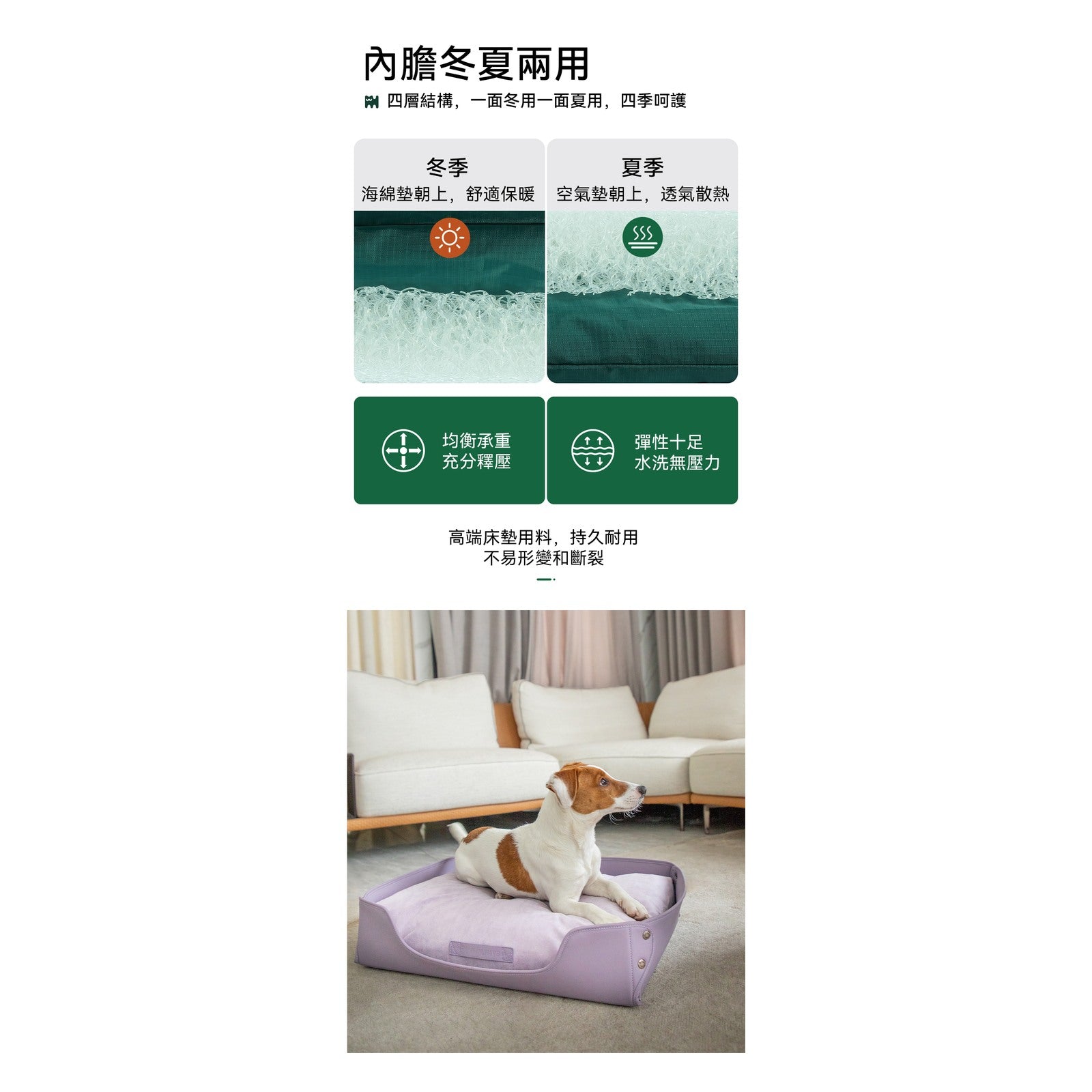 VITALWAVE Suede Velvet 麂皮絨感矩形寵物床-寵物床-毛孩物語Pets Thing｜香港寵物貓狗用品專門店：IATA寵物飛機籠、寵物手推車、貓爬架貓樹