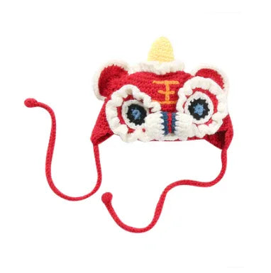 寵物新年裝飾衣服狗狗貓咪新年帽子(醒獅帽子)-貓狗-毛孩物語Pets Thing｜香港寵物貓狗用品專門店：IATA寵物飛機籠、寵物手推車、貓爬架貓樹