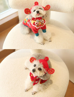 寵物新年裝飾衣服狗狗貓咪新年帽子(財神帽子)-貓狗-毛孩物語Pets Thing｜香港寵物貓狗用品專門店：IATA寵物飛機籠、寵物手推車、貓爬架貓樹