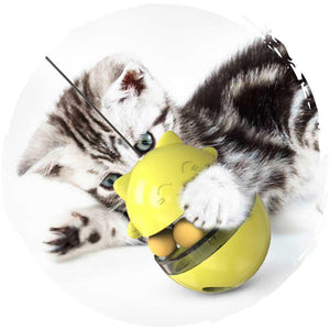 🍼貓咪不倒翁逗貓漏食球(藍色)-貓-毛孩物語Pets Thing｜香港寵物貓狗用品專門店：IATA寵物飛機籠、寵物手推車、貓爬架貓樹